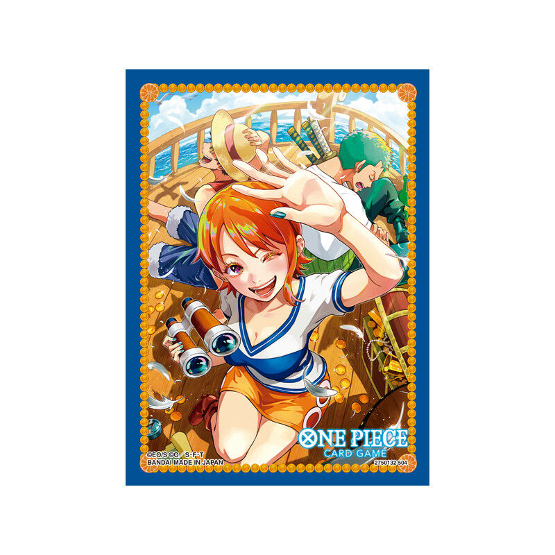 One Piece Card Game - Official Sleeves Set No. 8 - Nami (70 Sleeves) 
